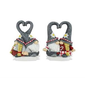 Magnet Sommer Wichtel Herz 2fach